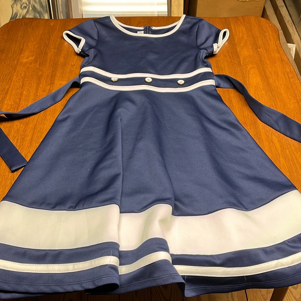 Size 12 girls dress with buttons